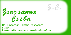 zsuzsanna csiba business card